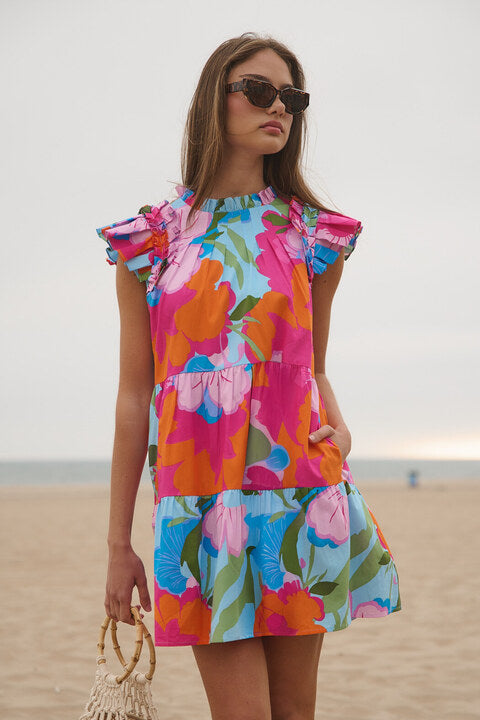 Lauren Shift Mini Dress Zaira Floral