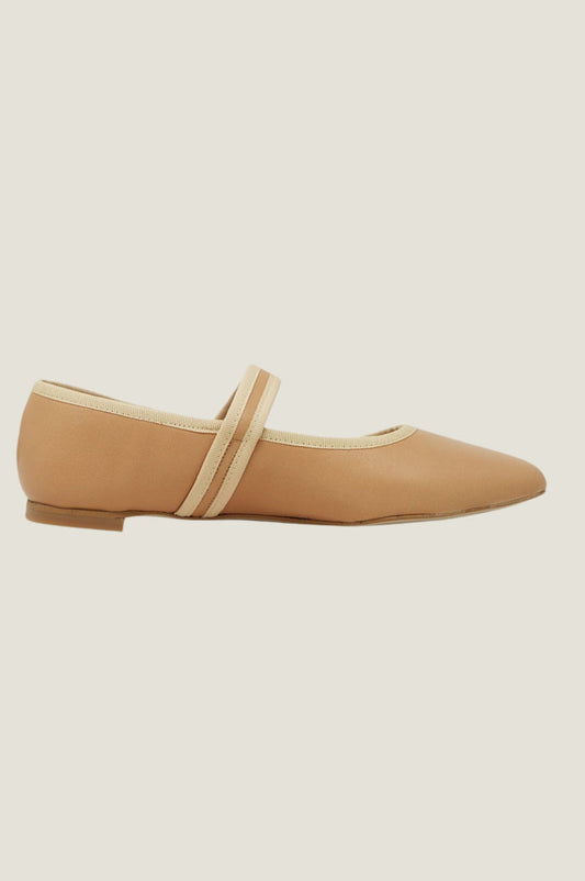 Leather Mary Jane | Camel - Aspiga