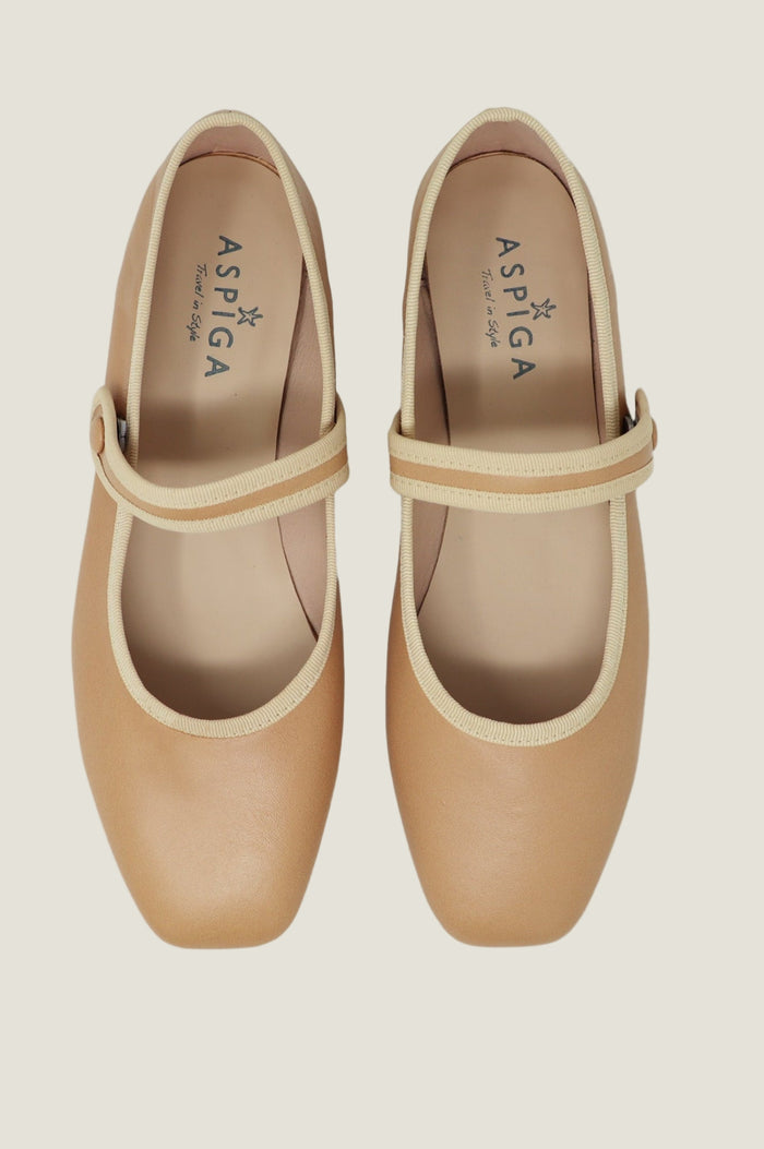 Leather Mary Jane | Camel - Aspiga