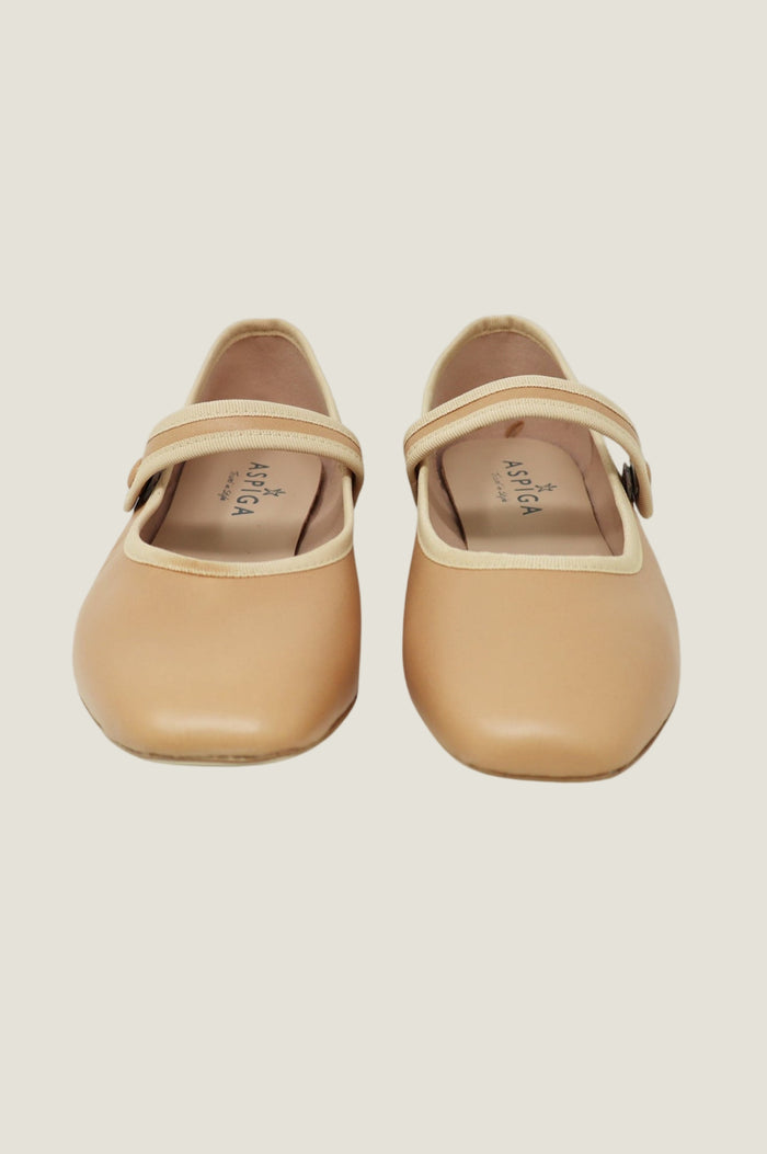 Leather Mary Jane | Camel - Aspiga