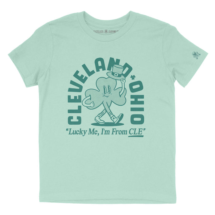 Lucky Me, Im From CLE - Youth Crew T-Shirt