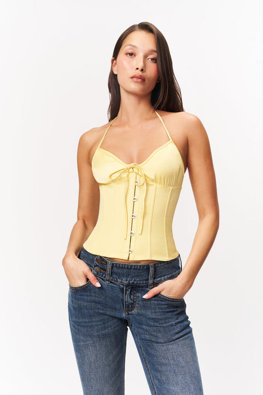 Marini Corset in Sunshine Yellow