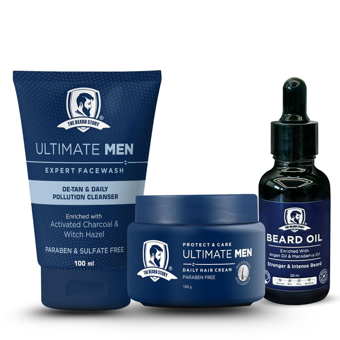 Mens Grooming Kit For Anniversary, Birthday & All Occasions - The Skin Story - Hair Care Combo