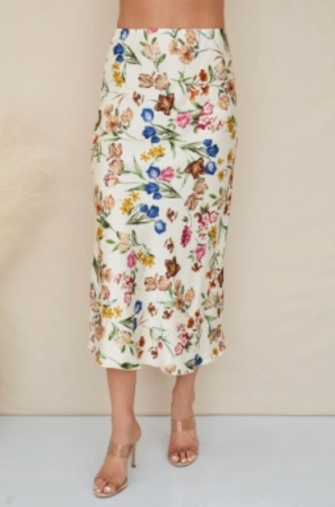 Milio Milano Floral Print Maxi Skirt