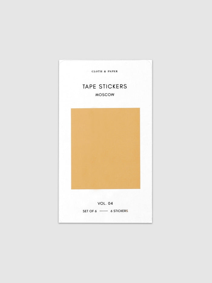 Mini Shape Sticker Set with Transparent Moscow Stickers displayed against a neutral background.