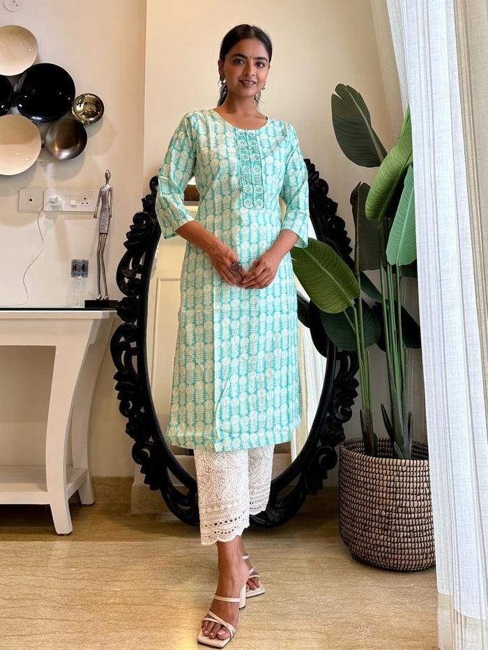 Mint Green Soft Kurta