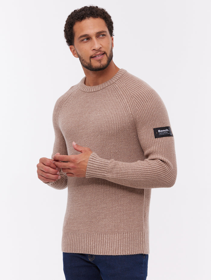 Molna Brown BR083 Knit Crews Twisted Yarn Shot 1