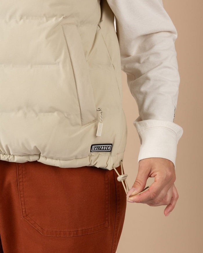 Myka -Womens Reversible Gilet Blue/Cream