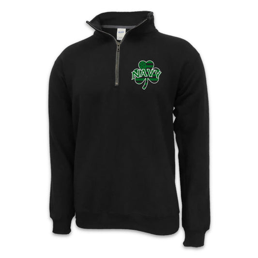 Navy Shamrock Quarter Zip