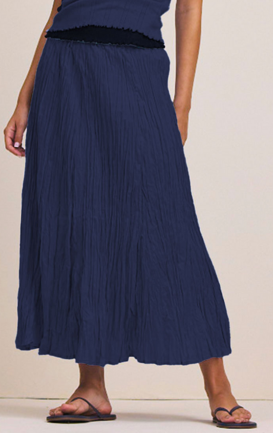 Nic + Zoe Cotton Crinkle Skirt