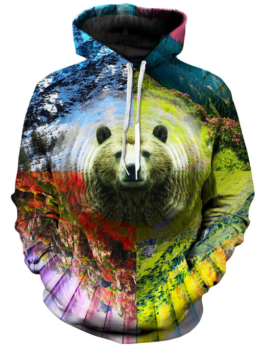 PLUR Bear Unisex Hoodie Lucid Eye Studios Epic Hoodie