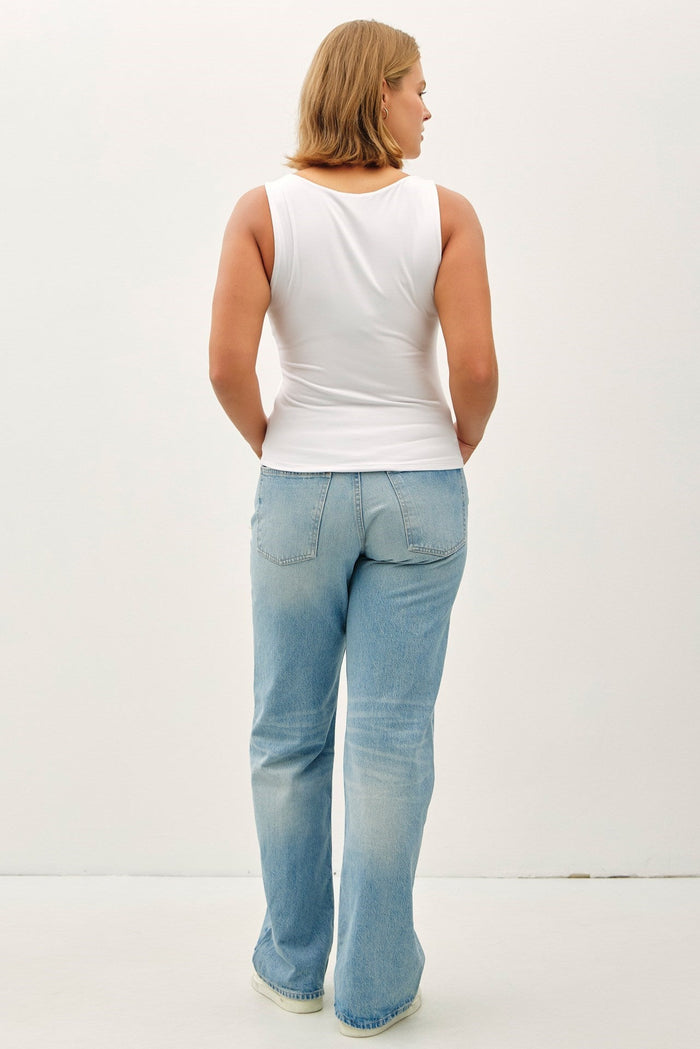 Plus Soft & Stretchy Boat Neck Tank - Tank