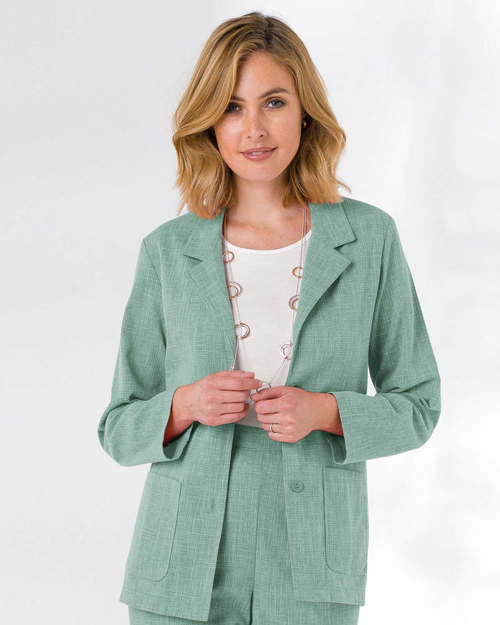Polly Jacket - Eucalyptus - The Classic Boutique