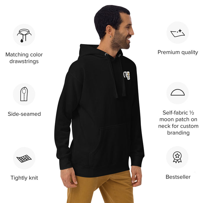 Pull à capuche CR7 Cristiano Ronaldo noir face – hoodie football