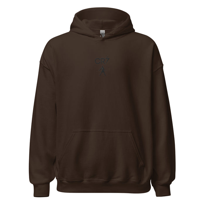 Pull à capuche CR7 Cristiano Ronaldo chocolat face – broderie CR7
