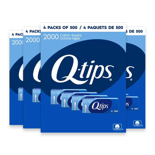 Q-Tips Cotton Swabs 2000 Ct each – 4 Pack ( total 8000 ct)