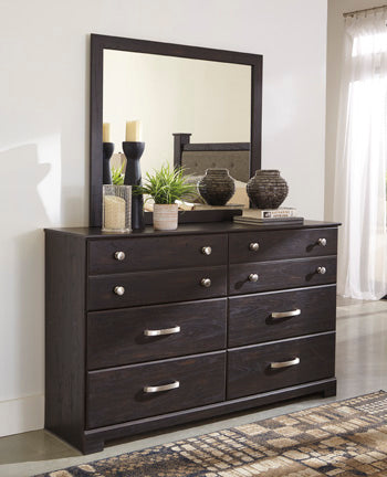 Reylow B555-36 Dark Brown Bedroom Mirror