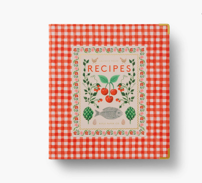 Rifle Paper Recipe Binder