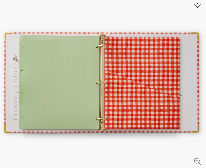 Rifle Paper Recipe Binder