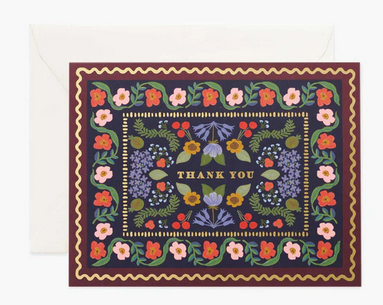 Rifle Paper Thank You Greeting Card