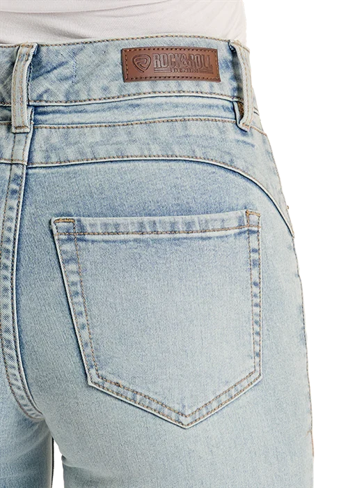 Rock & Roll Denim Women's Released Hem Trouser Jeans