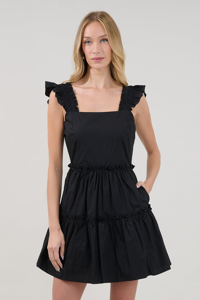 Sandra Ruffle Tiered Mini Dress