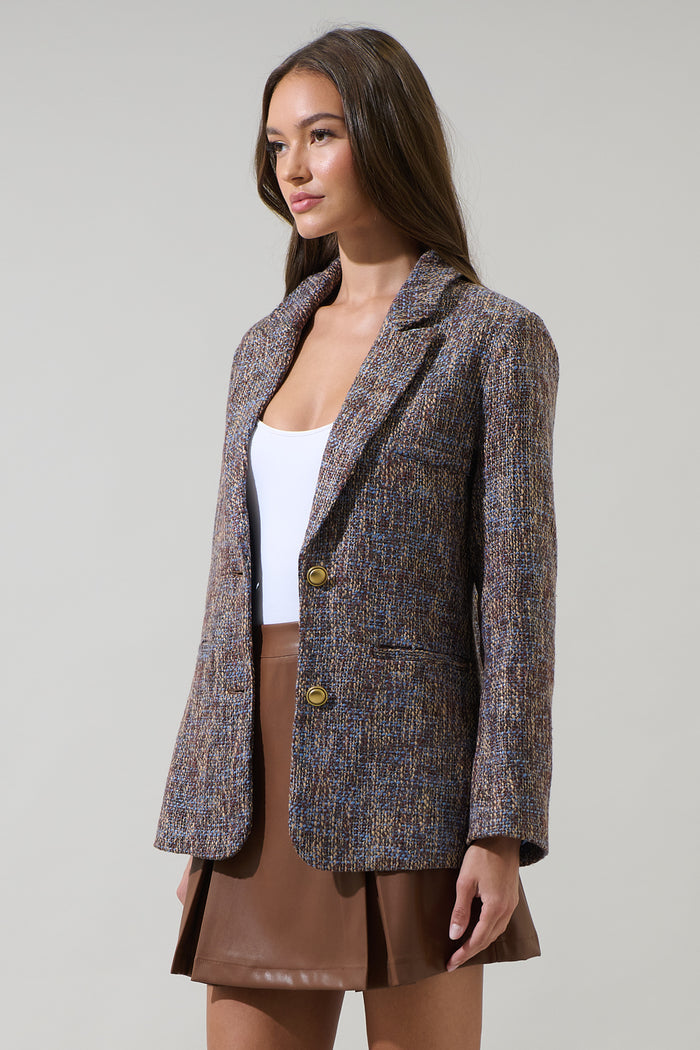 Serah Margaret Tweed Oversized Blazer