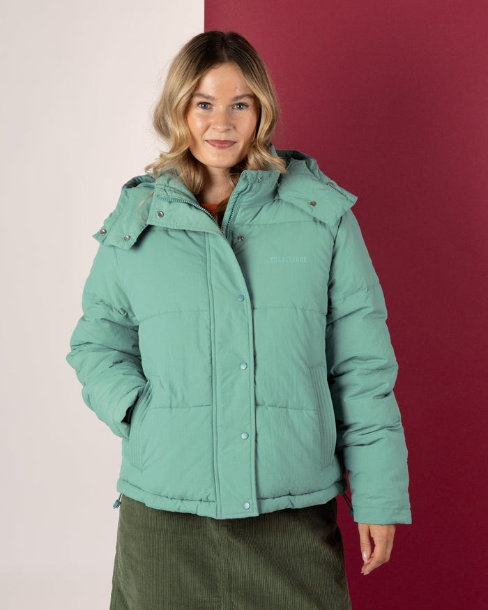 Solitude Womens Water Resistant Padded Jacket in Blue