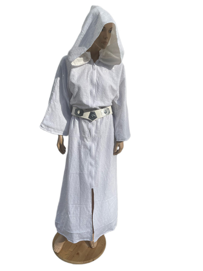 Space Rebel Princess Inspired Robe in Sequins with Belt