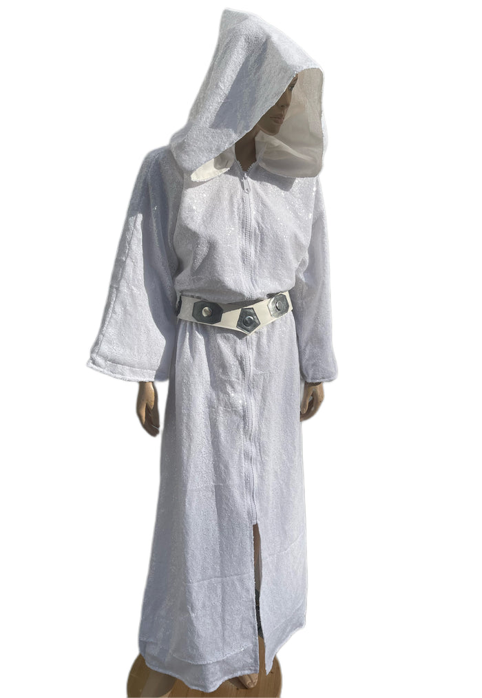 Space Rebel Princess Inspired Robe in Sequins with Belt