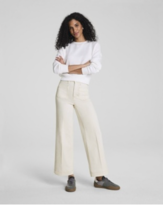 SPANX Spanxshape™ Cropped Wide Leg Jeans