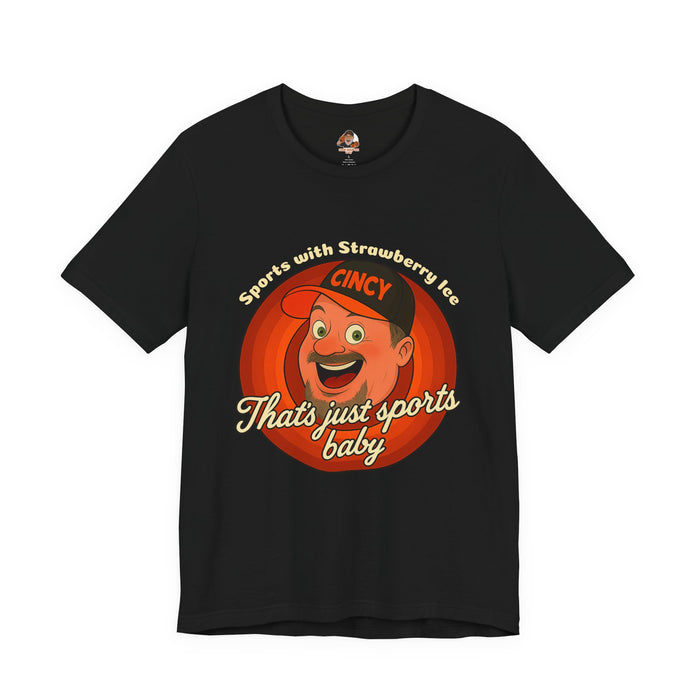 Sports with Strawberry Ice Tee, Casual Wear, Gift for Sports Fans, Unisex Shirt, Birthday or Holiday Apparel
