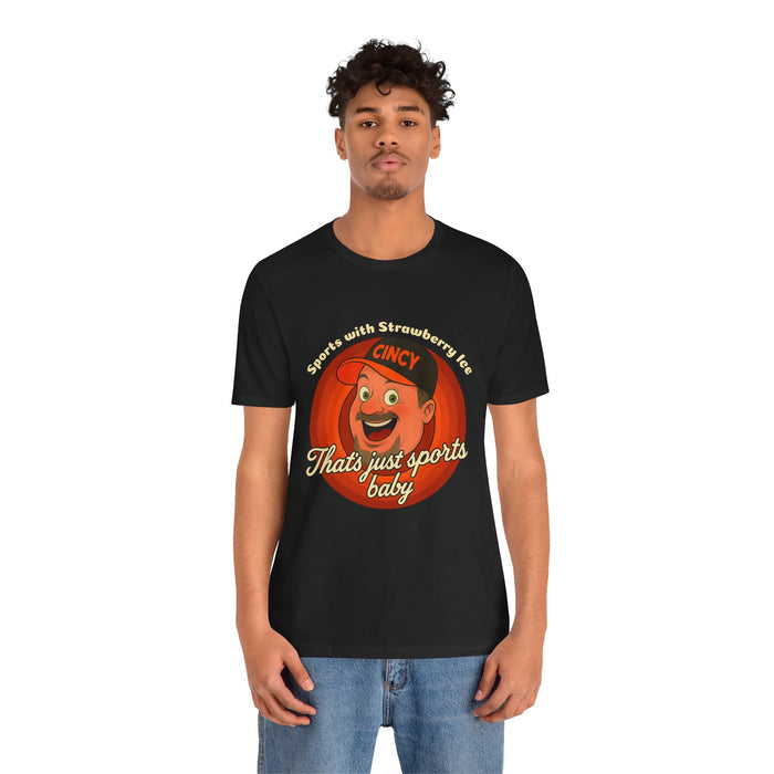 Sports with Strawberry Ice Tee, Casual Wear, Gift for Sports Fans, Unisex Shirt, Birthday or Holiday Apparel