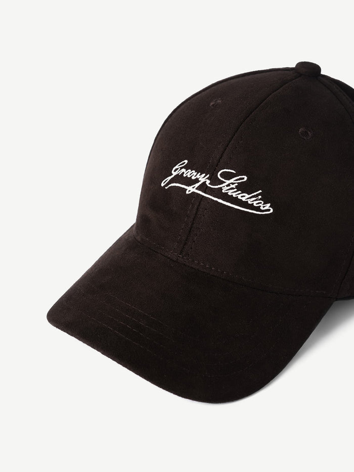 GROOVY Super Suede warm mocha cap, low-crown suede, unisex