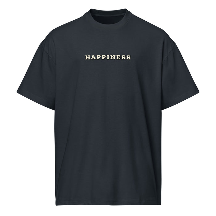 T-shirt Happiness Worldwide bleu marine face - streetwear