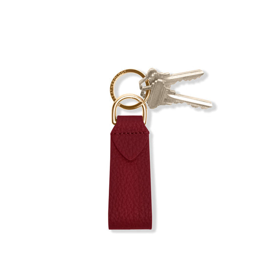 Tab Keychain Garnet Red