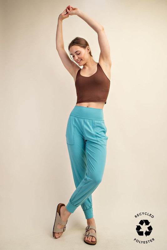 The Luxe Lounge Joggers - Tidal Wave / S
