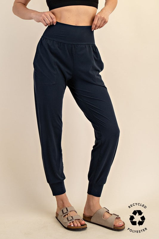 The Luxe Lounge Joggers - Nocturnal Navy / S