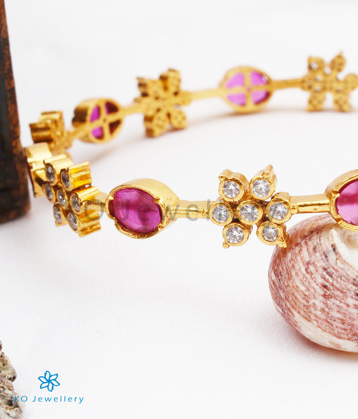 The Vrta Silver Kempu Bangle (Size 2.2/2.4/2.6/2.8)