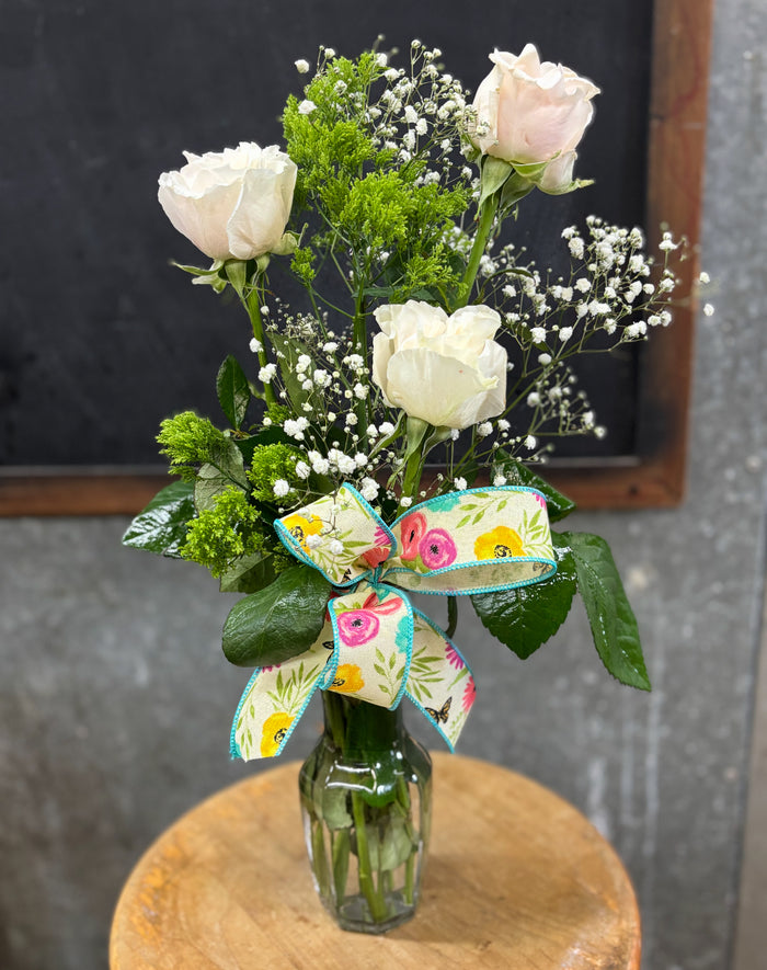 Three Flower Fresh Cut Arrangement Cash & Carry-Designers Choice; Color May Differ