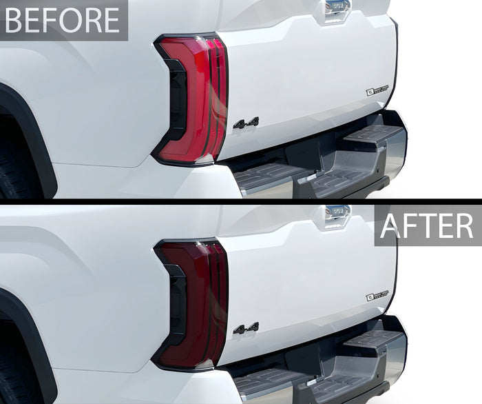 Full Headlight Taillight Precut Smoked PPF Tint Kit Film Overlay Fits Toyota Tundra 2022 - 2025 - Bogar Tech Designs