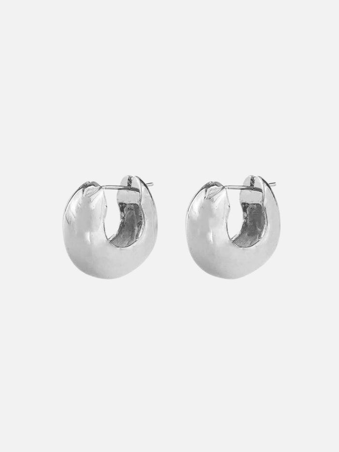 Jolie & Deen | Uma Hoops - Silver | Perlu