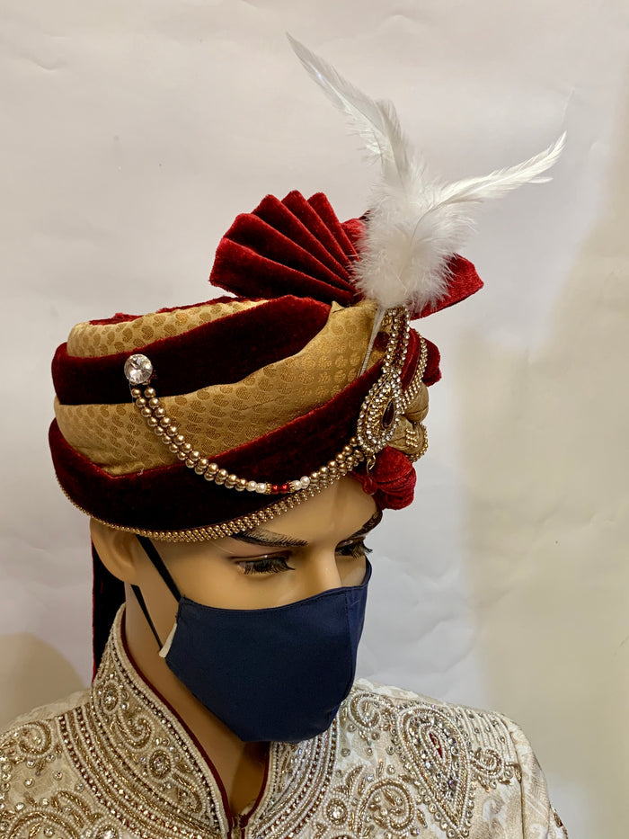 Unisex Designer Silk Plain Independence Blue Cloth Face Masks