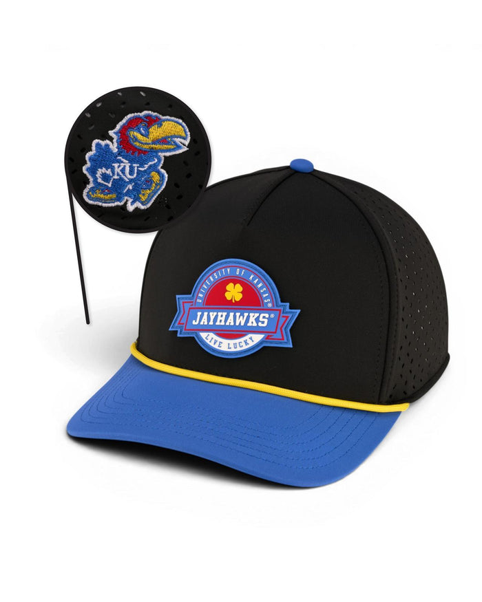 University of Kansas Blitz - Blue and Black KU Hat