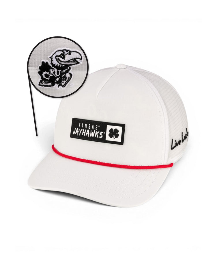 University of Kansas Whiteout - Blue and White KU Hat