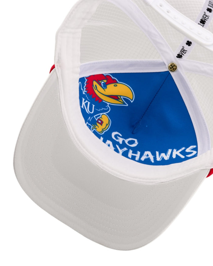 University of Kansas Whiteout - Blue and White KU Hat