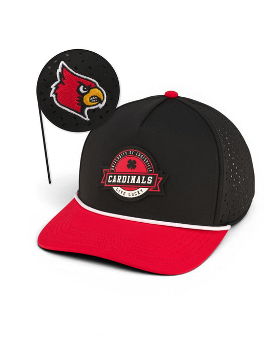 University of Louisville Blitz - Red and Black UofL Hat