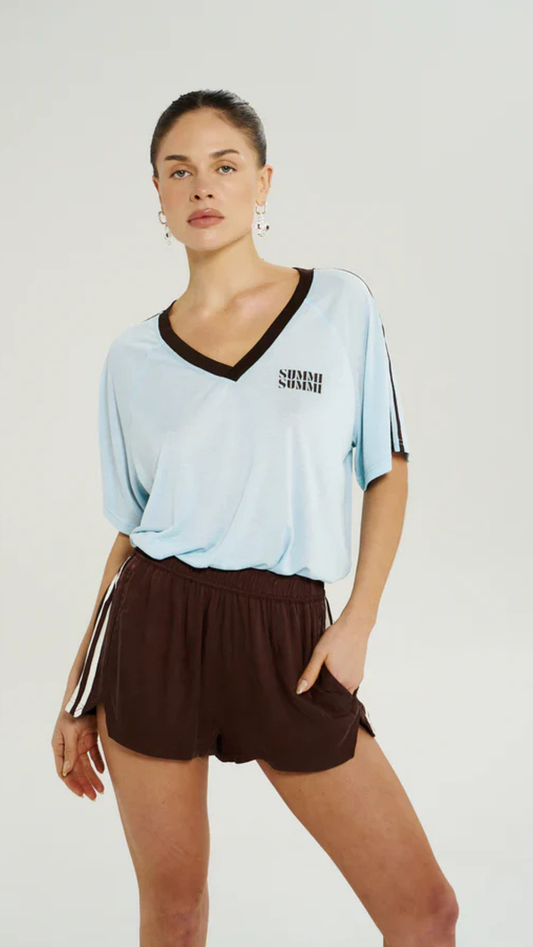 V Neck Jersey Tee - ICEL