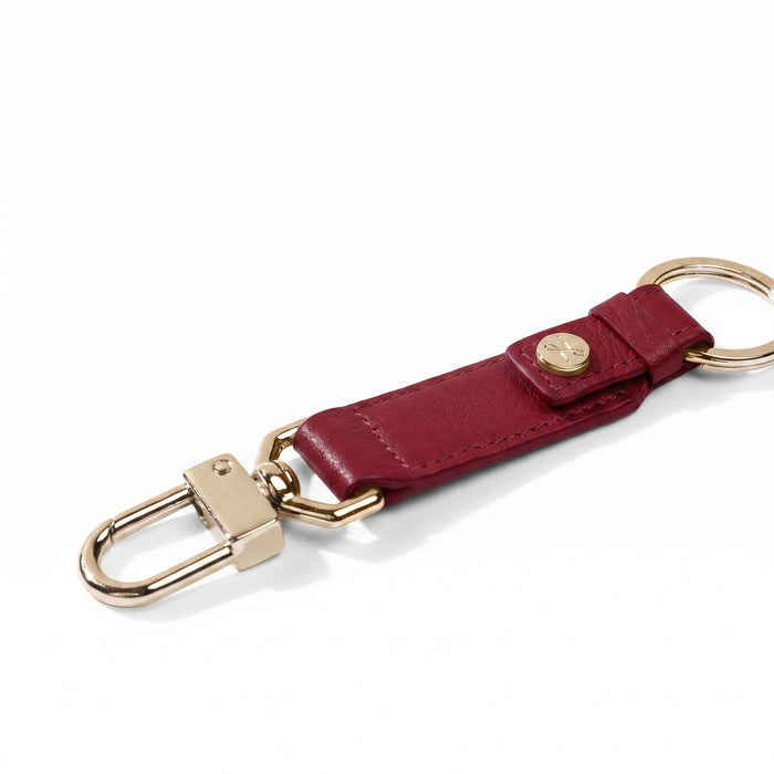 Valet Snap Keychain Garnet Red