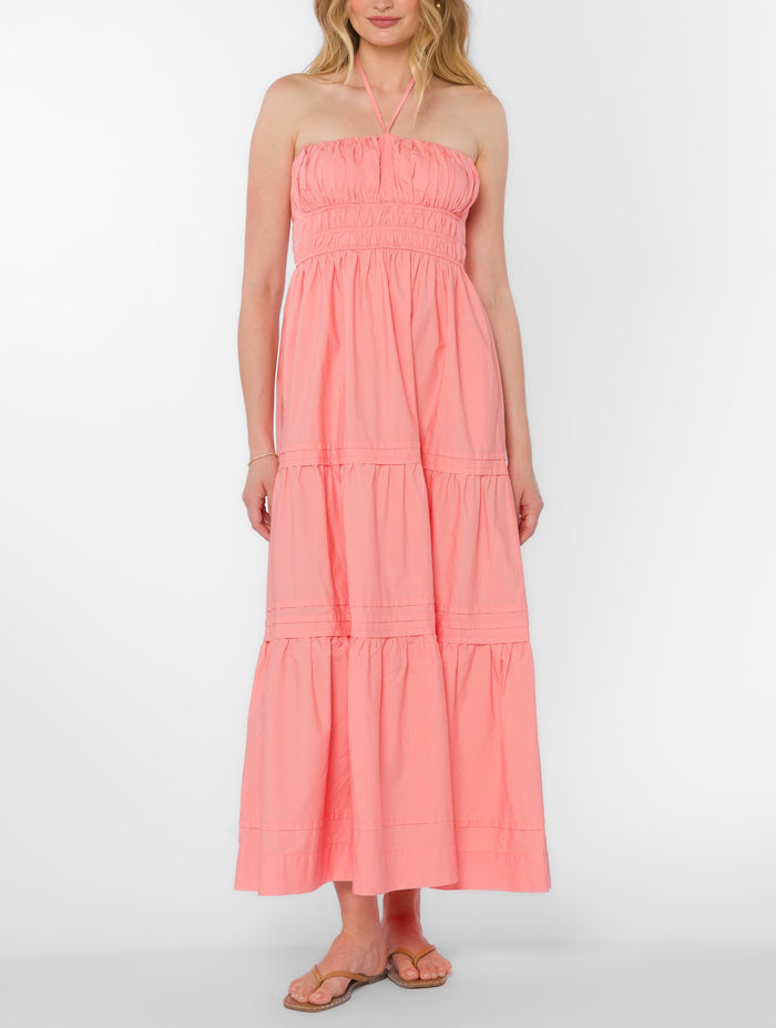 Velvet Heart | Amadea Capri Coral Maxi Dress